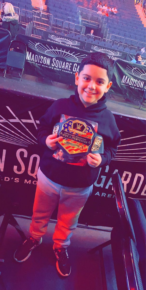 JordanFebus23's tweet photo. Ready to defend my title @reymysterio @RandyOrton #wwemsg #sectionA #row11 #seat5 https://t.co/rUhSNDSx0J