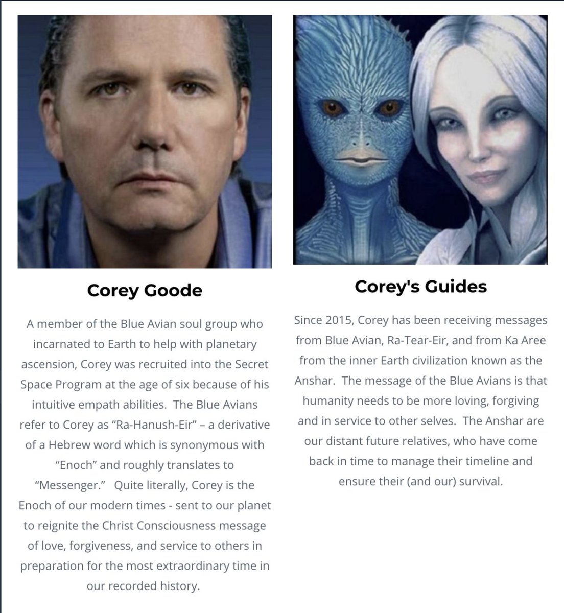 Gigi Young On Twitter Quite Literally Corey Goode Is The Enoch Of Our Modern Times Sent To Our Planet To Reignite The Christ Consciousness Message Https T Co Kzxbdy2fkz