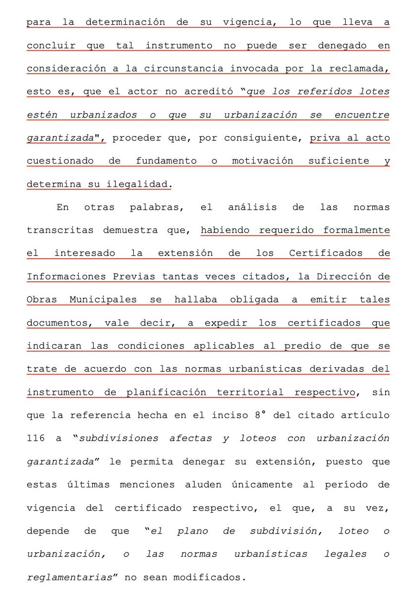 LuisCorderoVega's tweet photo. CS (26.12.2019, rol 16592-2018) no corresponde denegar la entrega de un certificado de informaciones previas porque no se han otorgado garantías de la urbanización que se ejecutarán. Este es sólo un instrumento de información sobre las normas urbanísticas aplicables. https://t.co/cqgLJzxJBa