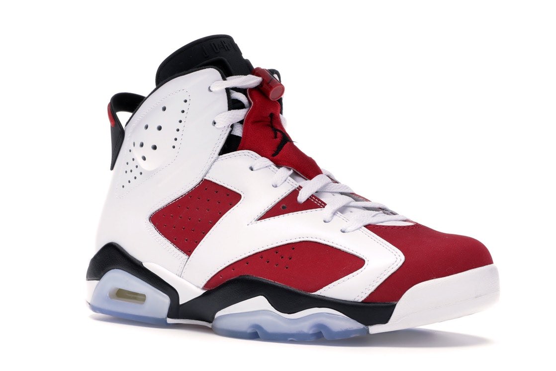 Cru33's tweet photo. @ChilombaDaily Carmine 6. Fav sneaker of ALL TIME. https://t.co/Esez164Yh1