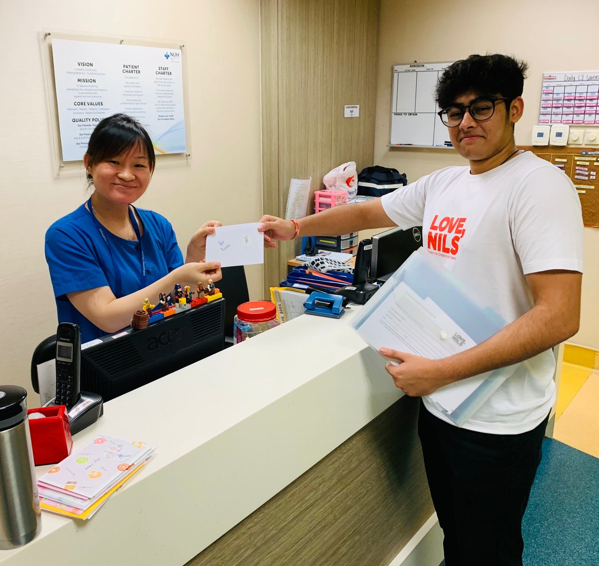 Love1Nils's tweet photo. Sending it forward: Our Pen Pal students bring more cheer not only to patients, but to parents, doctors and nurses to NUH inpatient ward. 

Looking for ways for you to get involved? Check out https://t.co/kAiSQDC375.

#lovenils #childcancer #kidswithcancer #singapore https://t.co/F6hJ3E6eMn
