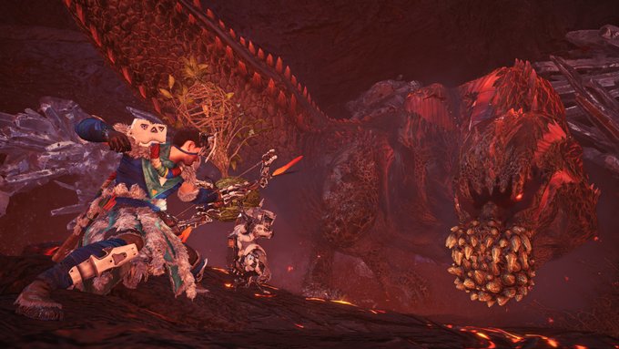 Mhwi ホライゾンとのコラボイベクエ ファイアブレイク が配信 チャーム フォーカス や防具 Exバヌークa が作れる アーロイの戦弓 逸品 に強化も アイスボーン モンハンライズ サンブレイク2chまとめ速報 Mhrise攻略