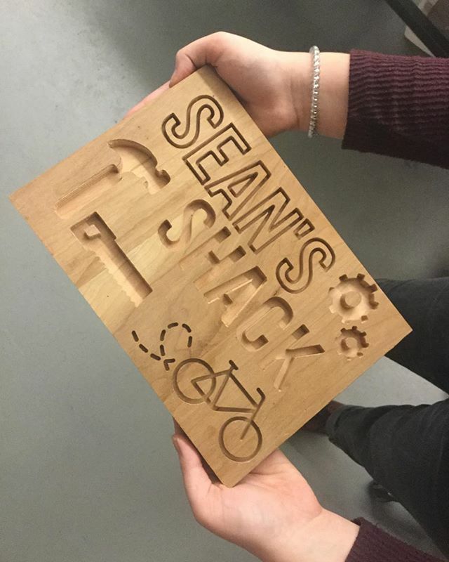 jocolibrary's tweet photo. Good things come to those who wait...for their MakerSpace-made presents! Congratulations on your finished project @ellagibby! #jocomakes #CNC https://t.co/htugZdB3QX
