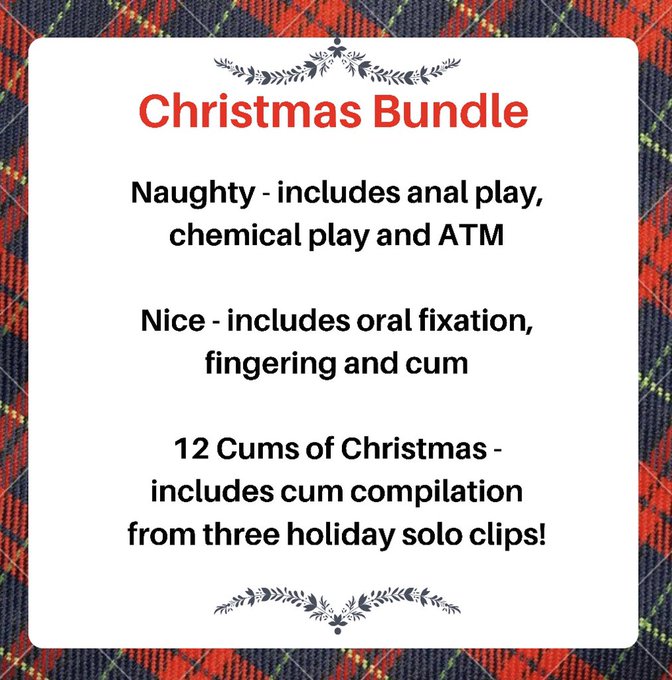 My Christmas bundle has a little something for everyone 💋  There&rsquo;s 28:30 minutes of content! After New<a href="/tag/onmfc"class="tags"><span>#onmfc</span></a>