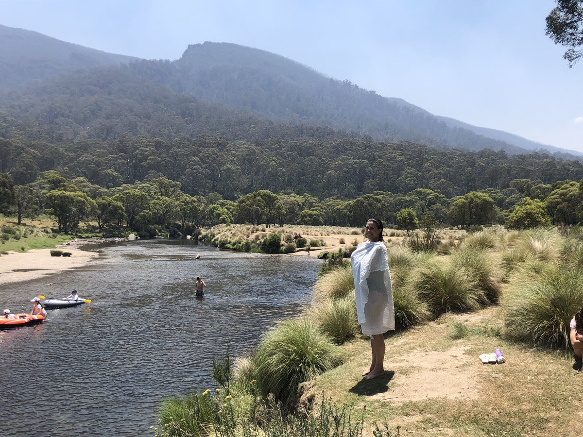 Gorgeous Thredbo River scenes. Water temperature largely unaffected by small stubborn snow patch. Back on the  #AAWT trail tomorrow