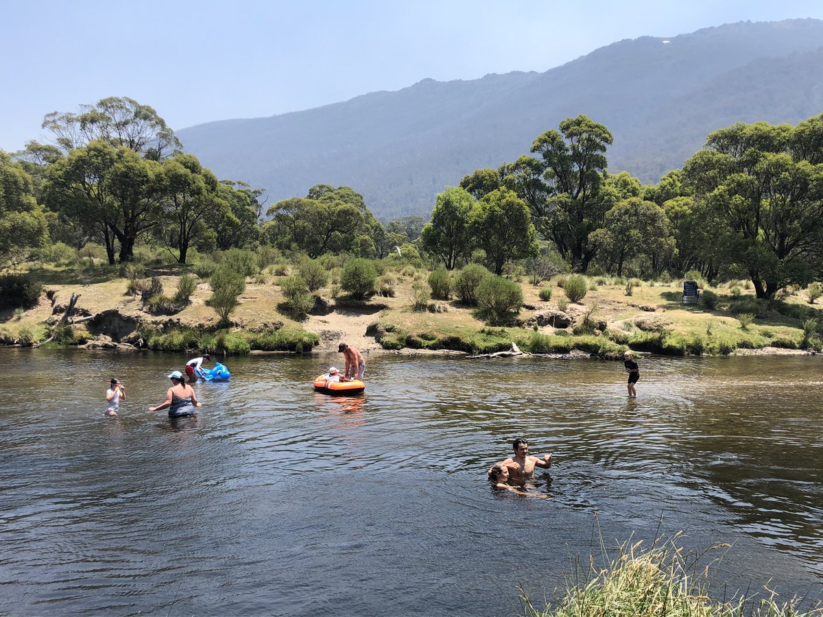 Gorgeous Thredbo River scenes. Water temperature largely unaffected by small stubborn snow patch. Back on the  #AAWT trail tomorrow