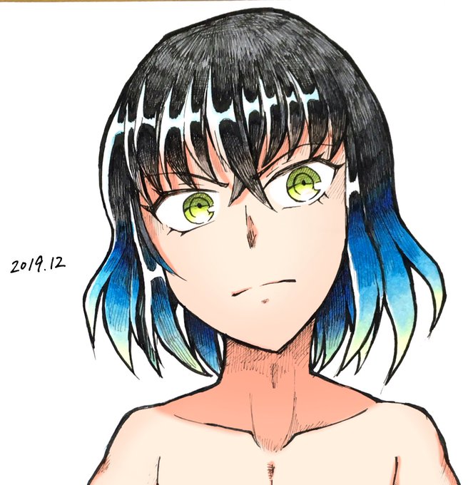 夜和-yokazu-　🎨イラストレーター/Live2Dモデラー ⚙️依頼受付中さんがTwitterに投稿した嘴平伊之助(鬼滅の刃)のイラスト。