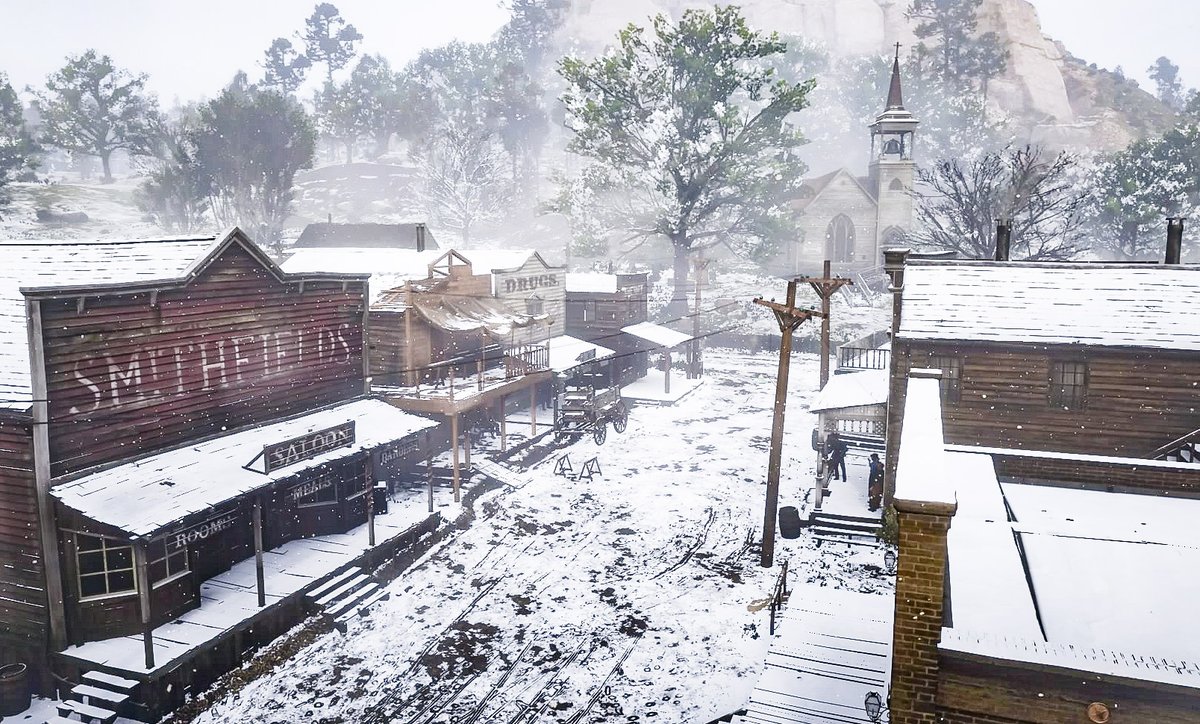 i_nofum_i_Game's tweet photo. snow scene   
                 at Valentine

#RDOnline #RDR2 
#RockstarGames 
#VirtualPhotography 
#photography https://t.co/qQKuY1HPMi