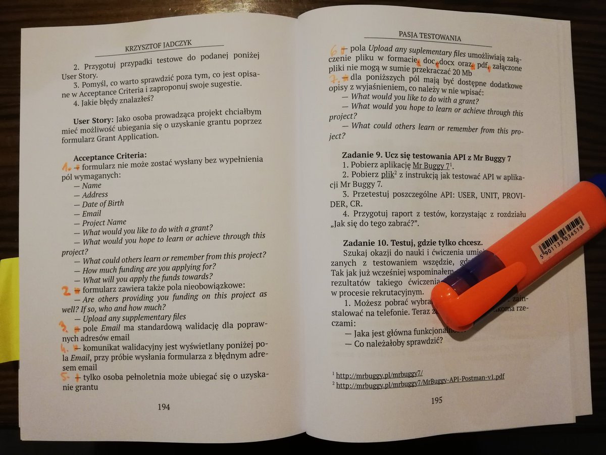 JadczykBugfree's tweet image. Ostatnie szlify drukowanej wersji. Pracuję nad tym, żeby papierowa &quot;Pasja Testowania&quot; była dostępna po Nowym Roku. Kto nie może się doczekać?

bugfreeblog.com/ksiazka/

 #ksiazka #pasjatestowania #nauka #book #naukatestownia