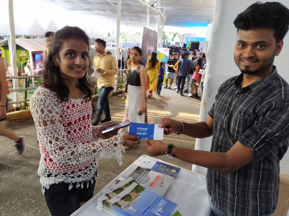 IMS_INDIA's tweet photo. Congratulations @Siddhi Kasat on winning a CAT Self Learning Program voucher worth Rs 25000. Walk into our stall and win your vouchers now. Stall number 15, opposite Convocation Hall.
#MoodIndigo #IITBombay #CATatIMS #CAT #IMSatMoodIndigo https://t.co/timT6EaTZi
