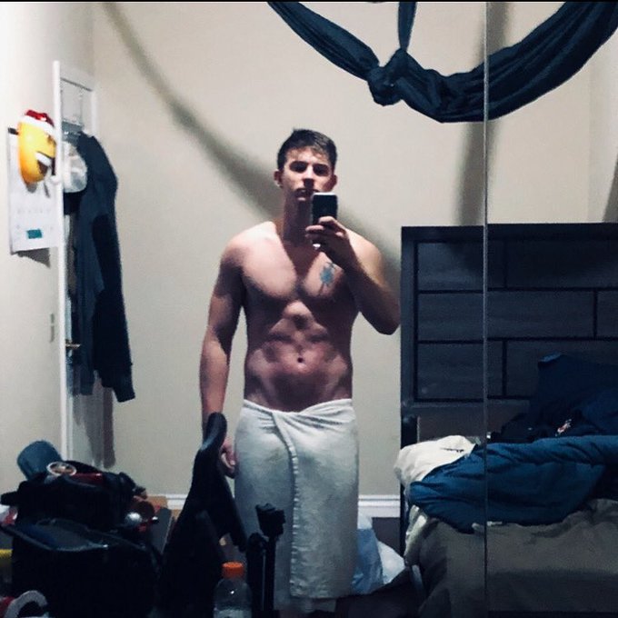 One with the towel and the other with it hanging from my dick like a towel rack lol Hope everyone had