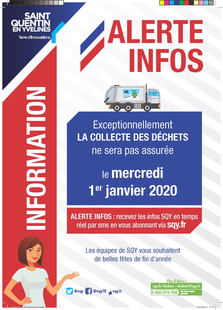 Ville De Montigny Le Bretonneux On Twitter Collecte Des Dechets Du 1er Janvier 2020