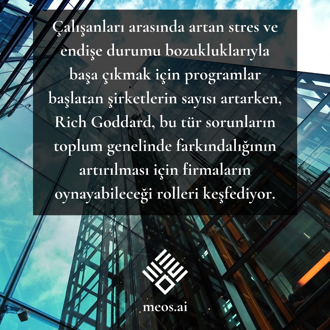 -Rich Goddard "Why companies should take mental health awareness beyond the workplace"

Yazının tamamı için;
bit.ly/39grOJu

#cuma #tgif #mentalsağlık #kurumsalpsikoloji #davranışsalpsikoloji #mentalhealth #behavioralhealth #corporatewellness #MentalHealthAwareness #meOS
