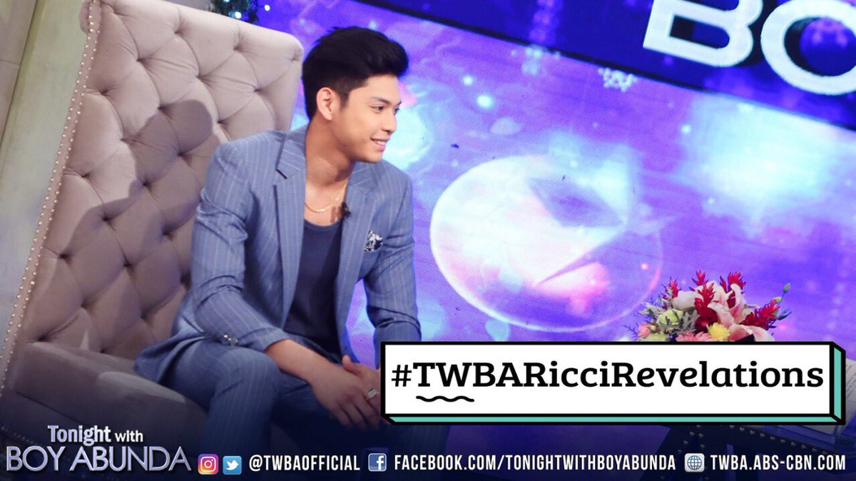 TWBAofficial's tweet photo. Ricci Rivero is back on the Hot Seat! Matapang niyang haharapin ang maiinit na tanong mula kay Tito Bot! Abangan ngayong gabi on #TWBARicciRevelations https://t.co/5F1AkHrS0p