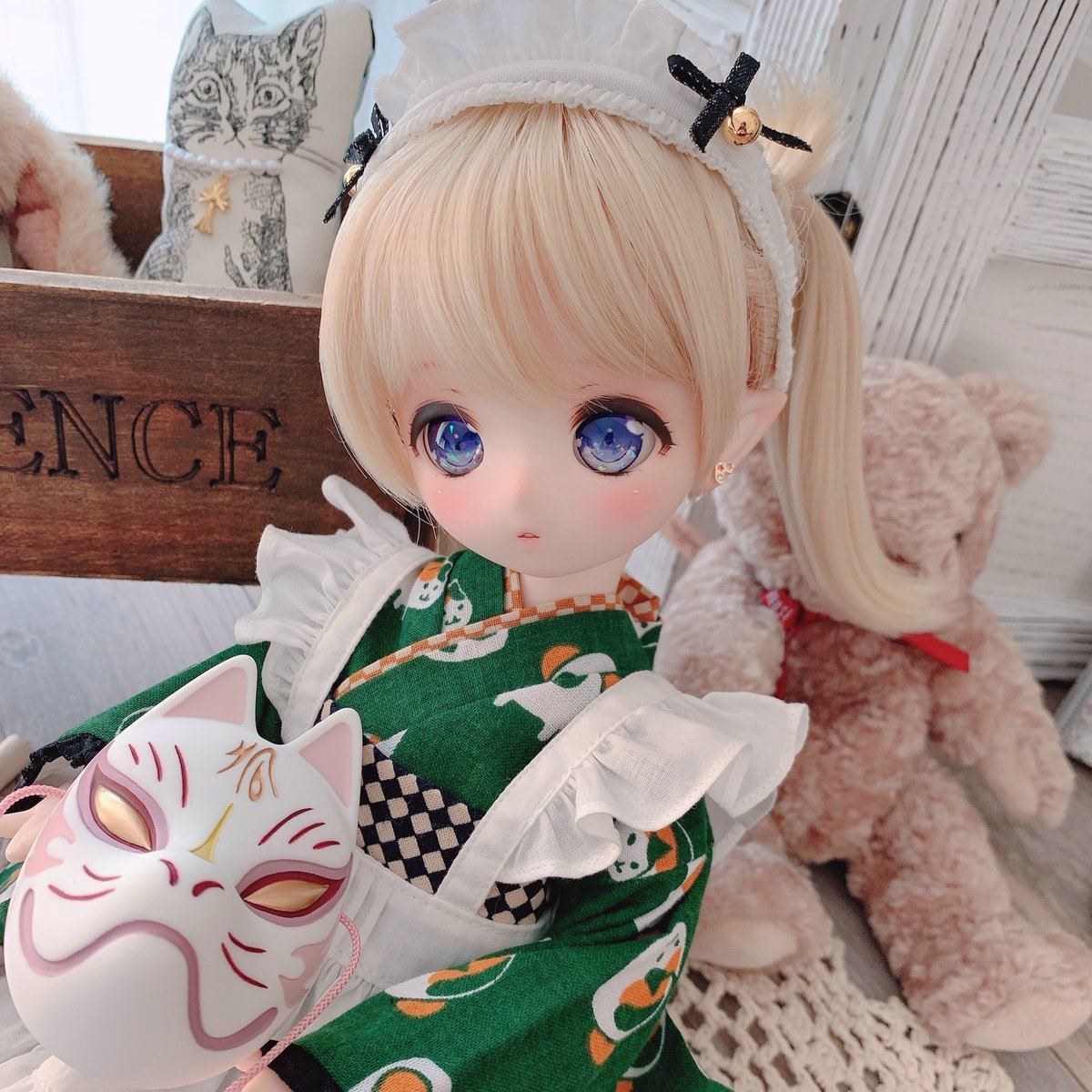 和風メイドくまこちゃん♡

#kumakoちゃん #puyoodoll