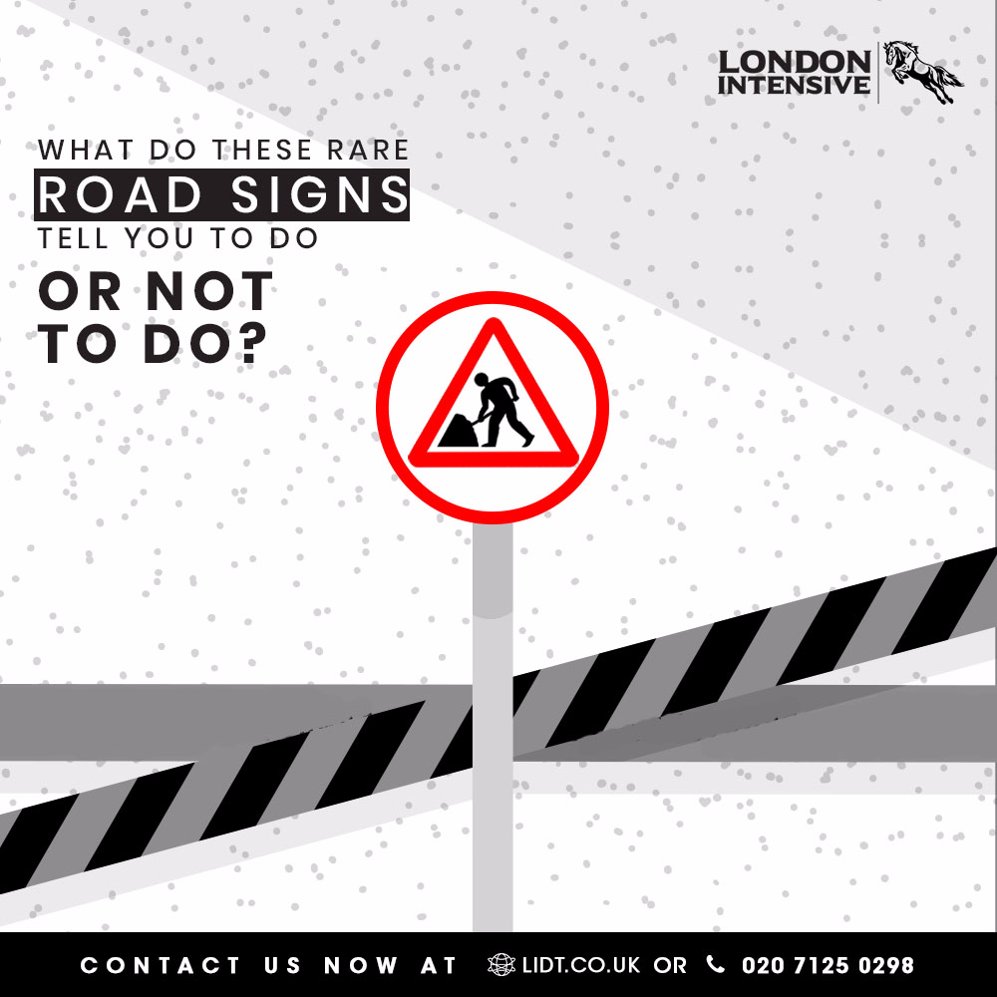LIDT10's tweet photo. Guess the right meaning of these signs and pass our #LIDTEST.
Learn about all the signs to pass the driving test with @LondonIntensiveDriving
Contact us now at https://t.co/RFQEfUDk3V or on 020 127 1598
#LIDT #IntensiveDriving #IntensiveDrivingCourse https://t.co/1tTj28IoxY