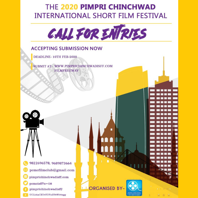 pcmcisff's tweet photo. "Pimpri Chinchwad International Short Film Festival is the best platform for you all short filmmakers to showcase your creativity!! 📽 
Submissions open now!! 👇
 https://t.co/48hKjQ89VX
or
https://t.co/x6FidPIPML
#PCISFF #shortfilm #shortfilmfestival #filmmakers https://t.co/rQifJ0Ou1t