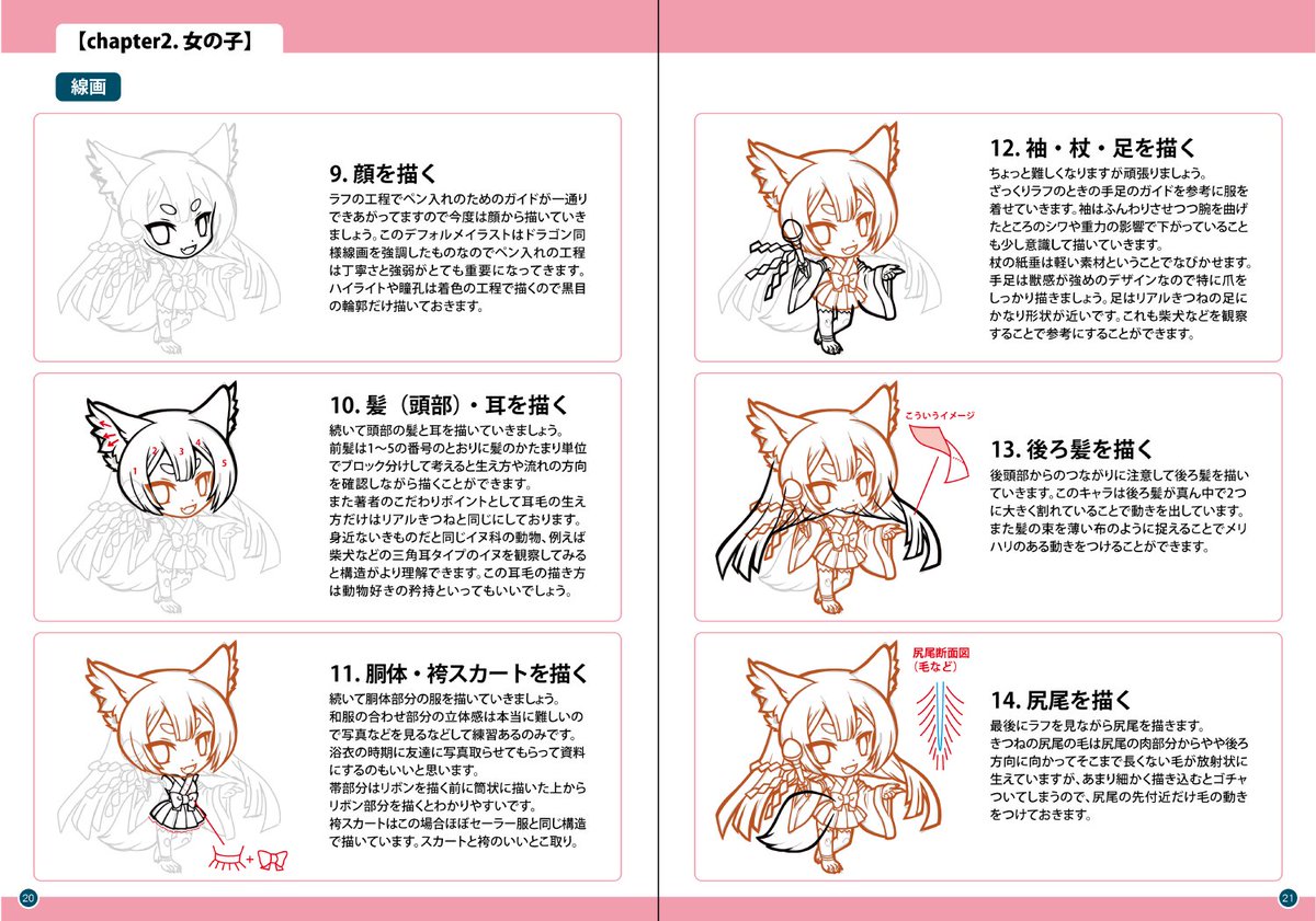 大巳たかむら 毎日楽しい 新刊 たかむら式デフォルメキャラの描き方 サンプルです なんとなく察しはついてるかと思いますがおきつねの解説まで 手が回りませんでした ゴメンナサイ キャラ絵は収録してあります C97 C97新刊