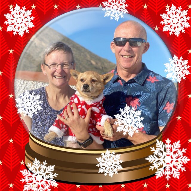 I rarely use Twitter these days but thought I’d take this opportunity to wish all my followers a belated merry Christmas! We emigrated to Spain a year ago and are living life to the full with our rescue pooch Roger! Best wishes to you all! 😎🎊🎄🇪🇸