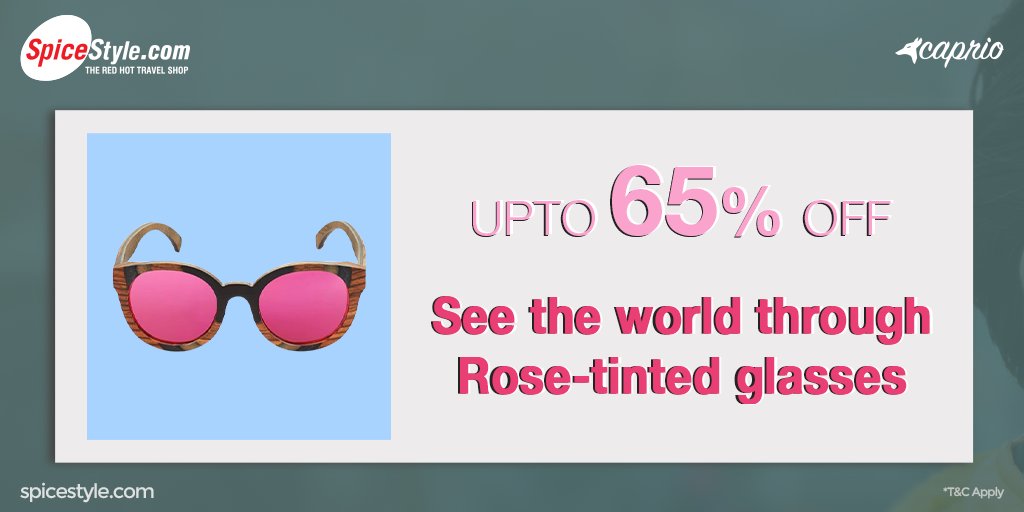 myspicestyle's tweet photo. View the world through rose-tinted
#Caprio sunglasses
Buy Now: https://t.co/xfswUuUPV6
#SpiceStyle #accessories #style
#fashion #fashionaccessories
#sunglasses https://t.co/IUJe8CryfH
