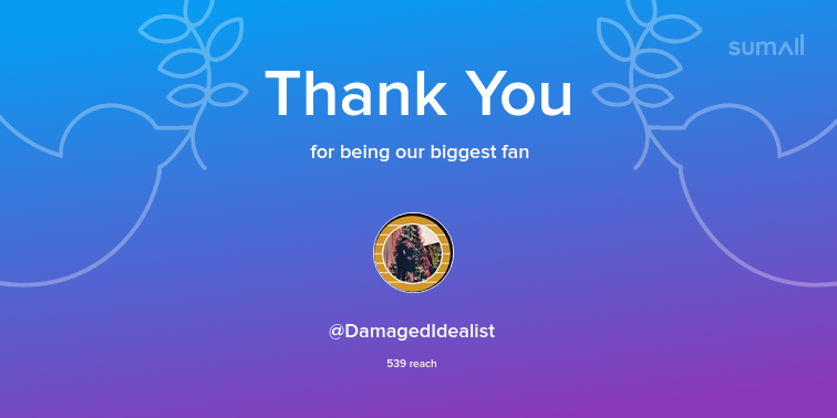 DadOfSatan's tweet photo. Our biggest fans this week: DamagedIdealist. Thank you! via https://t.co/b7T0V8ugHv https://t.co/XCEZhUoUXI