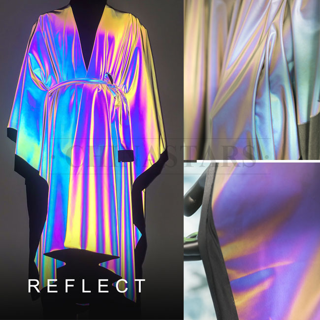 rainbow reflective outfit