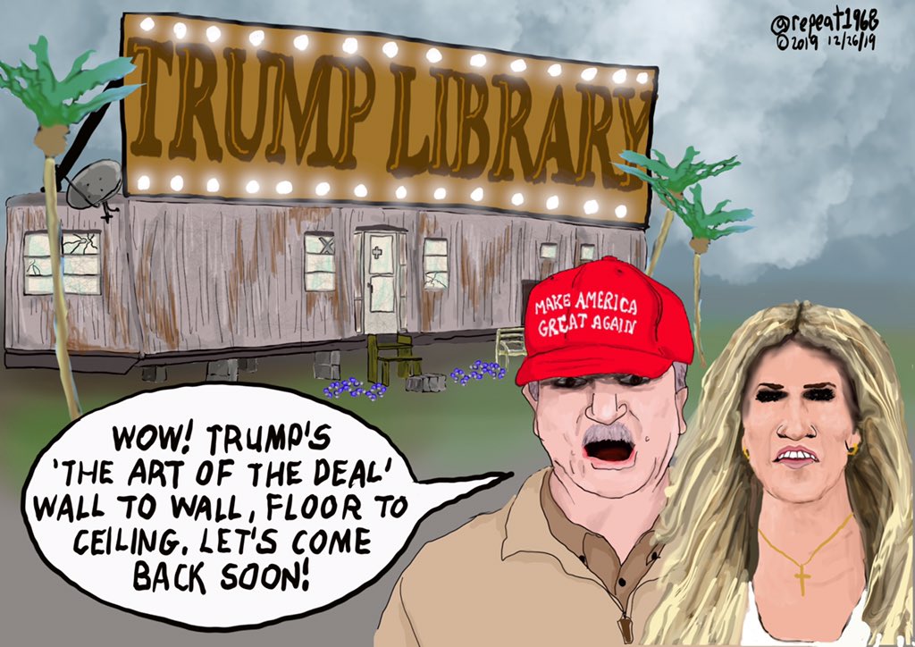 repeat1968's tweet image. New - #TrumpLibrary is lit.