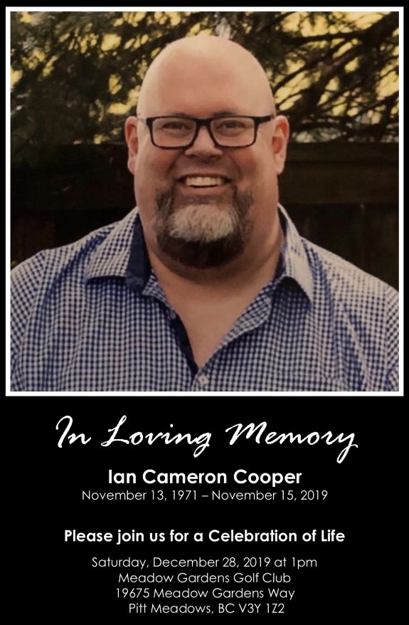 Please join us this Saturday to celebrate the life of <a href="/1Cooop/">Coop</a> !