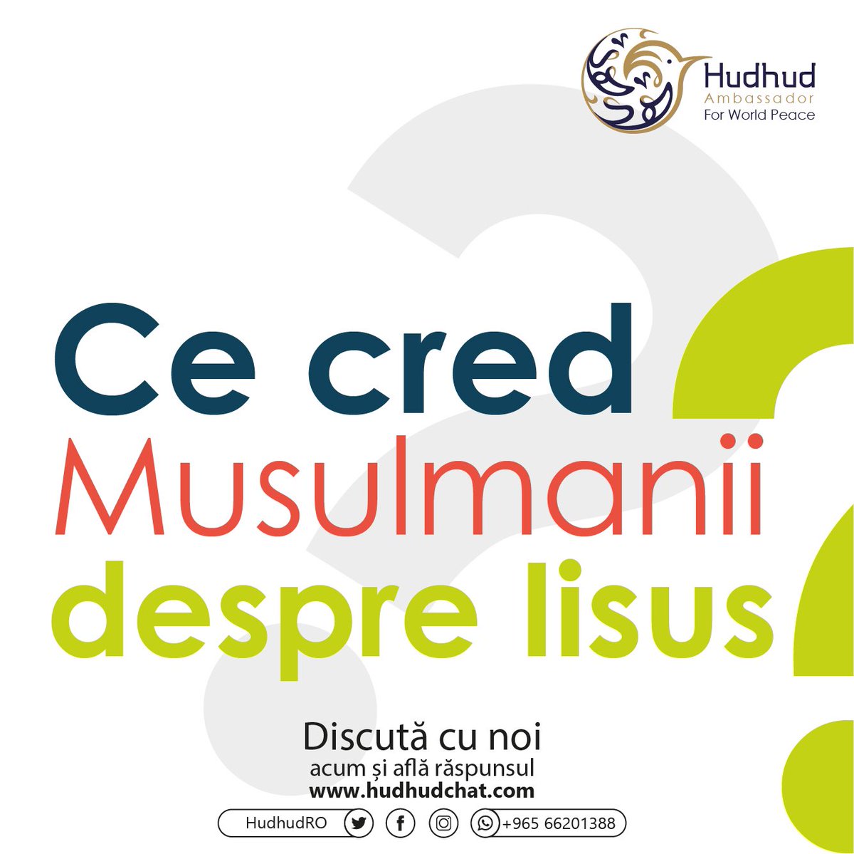 HudhudRO's tweet photo. Ce cred musulmanii despre Iisus?

Discută cu noi acum și află răspunsul: https://t.co/Rdr8C6fGwo

#HudhudRO #Crăciun #Crăciun2020 https://t.co/ZAB0qpppxS