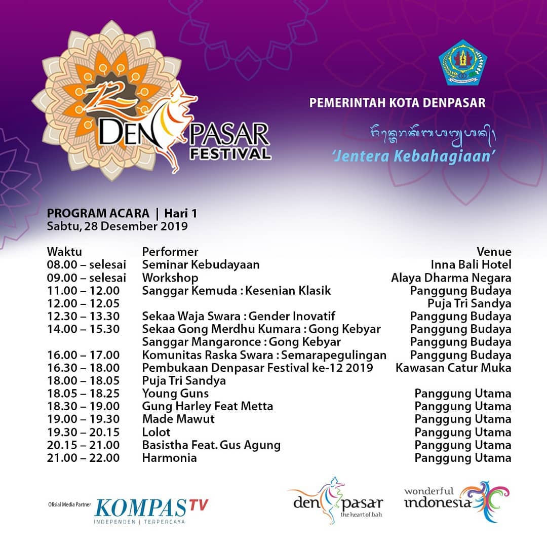 BaliKami's tweet photo. Sahabat, tak terasa esok #DenFest dibuka, walau acara resmi pembukaannya di sore hari, namun dari jam 08:00 pagi sudah banyak event yg menarik
Jgn sampai ketinggalan Opening Ceremony nya, disana bakal banyak ada pertunjukan yg seru2
Sampai jumpa besok 😘
#DenpasarFestival https://t.co/NcifwsWC3D