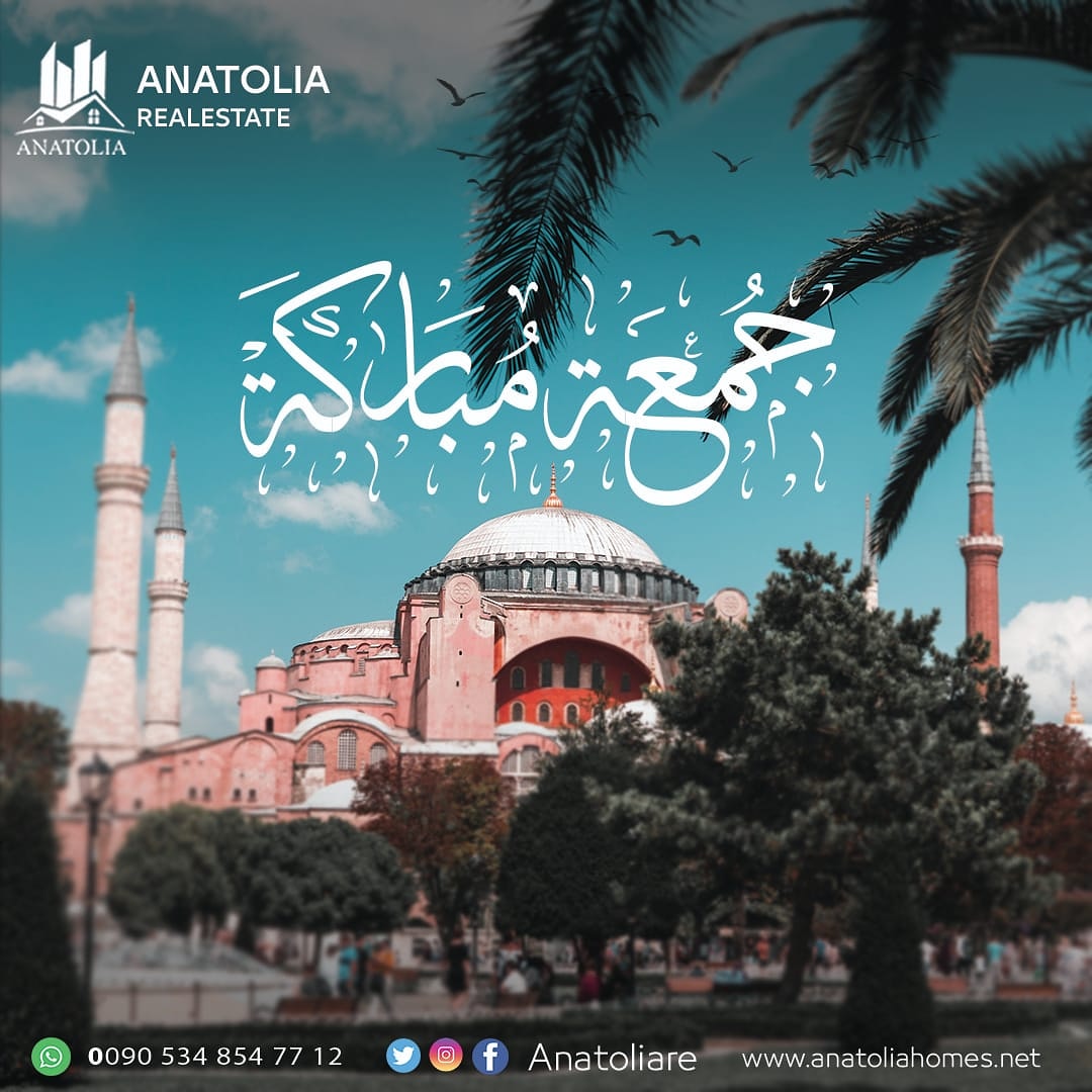 قال رسول الله صلى الله عليه وسلم: (من قرأ سورةَ الكهفِ في يومِ الجمعةِ، أضاء له من النورِ ما بين الجمُعتَينِ)
-
-
-
-
📍موقعنا الألكتروني:
anatoliahomes.net (تحت التحديث) 📍E- mail : 
info@anatoliahomes.net 📍موقع الشركة:
إسطنبول- بيليكدوزو