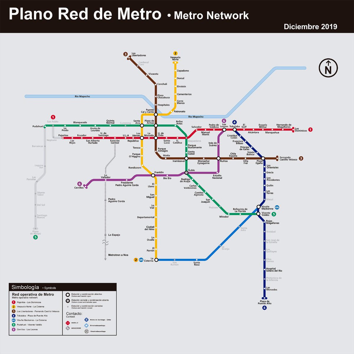 Metro de Santiago tweet media