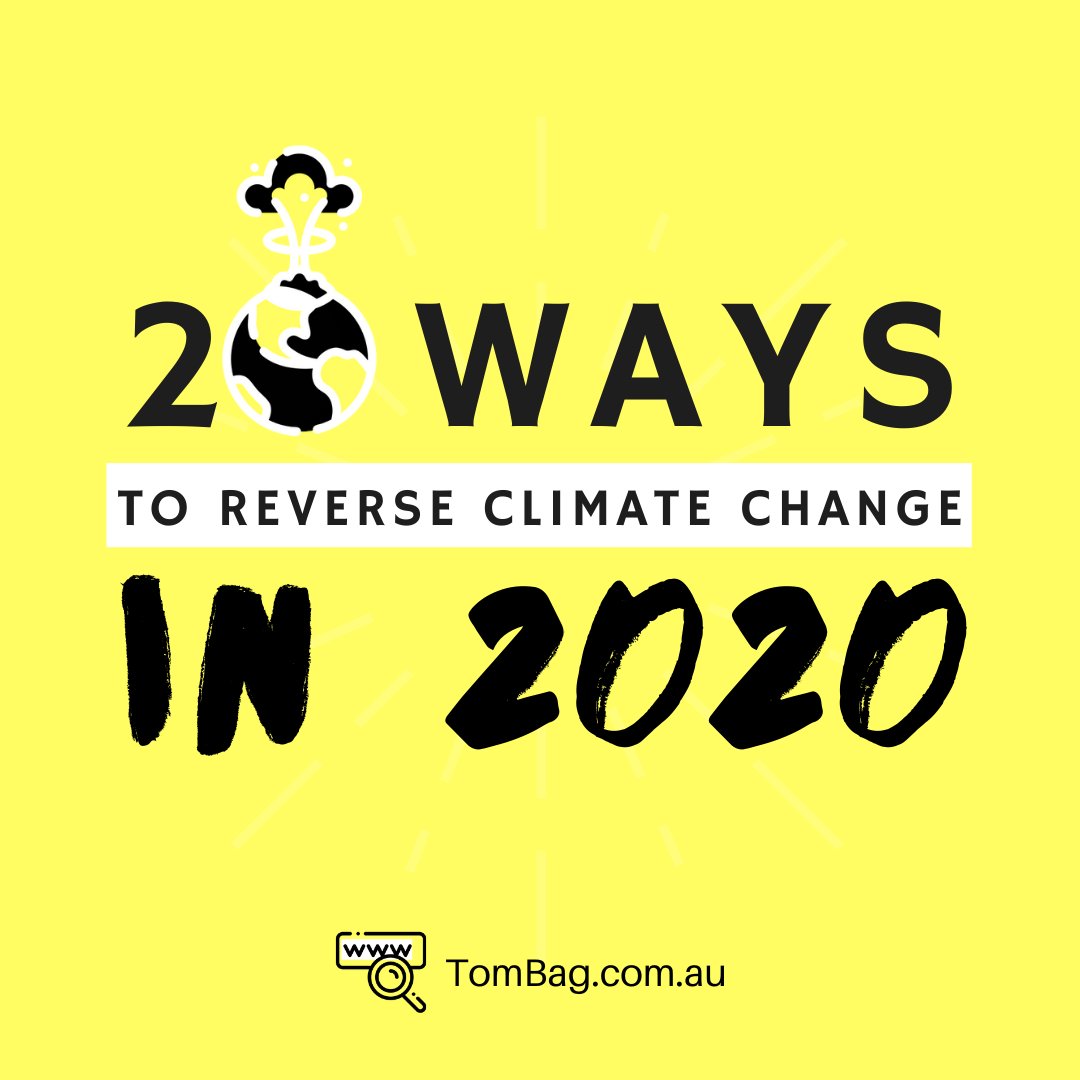 20 ways to reverse climate change in 2020
tombag.com.au/post/20-ways-t…

#zerowaste #goingzerowaste #plasticwaste
#reusablebags #lifewithoutplastic #plasticfreelife #plasticfree #noplanetb #ecoliving #stopclimatechange #climatestrike #globalwarming #thinkreusable #garbagedayjoy