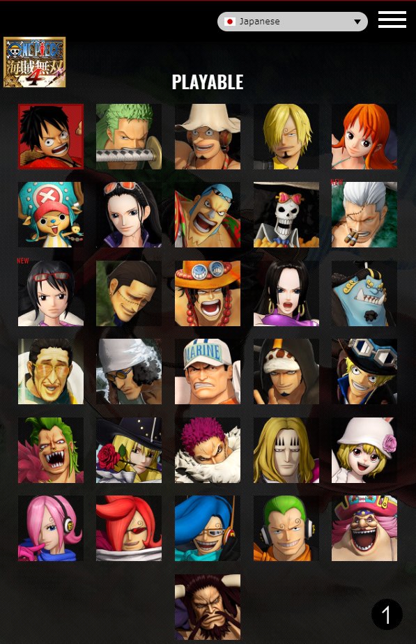 One Piece All Characters - ONE PIECE PIRATES