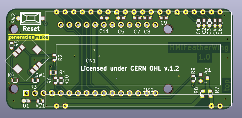 generation_make's tweet image. HMIFeatherWing for @adafruit Feather: I just assembled and documented and tested my first FeatherWing and submitted it to the #FeatherContest
hackaday.io/project/169155… via @hackadayio