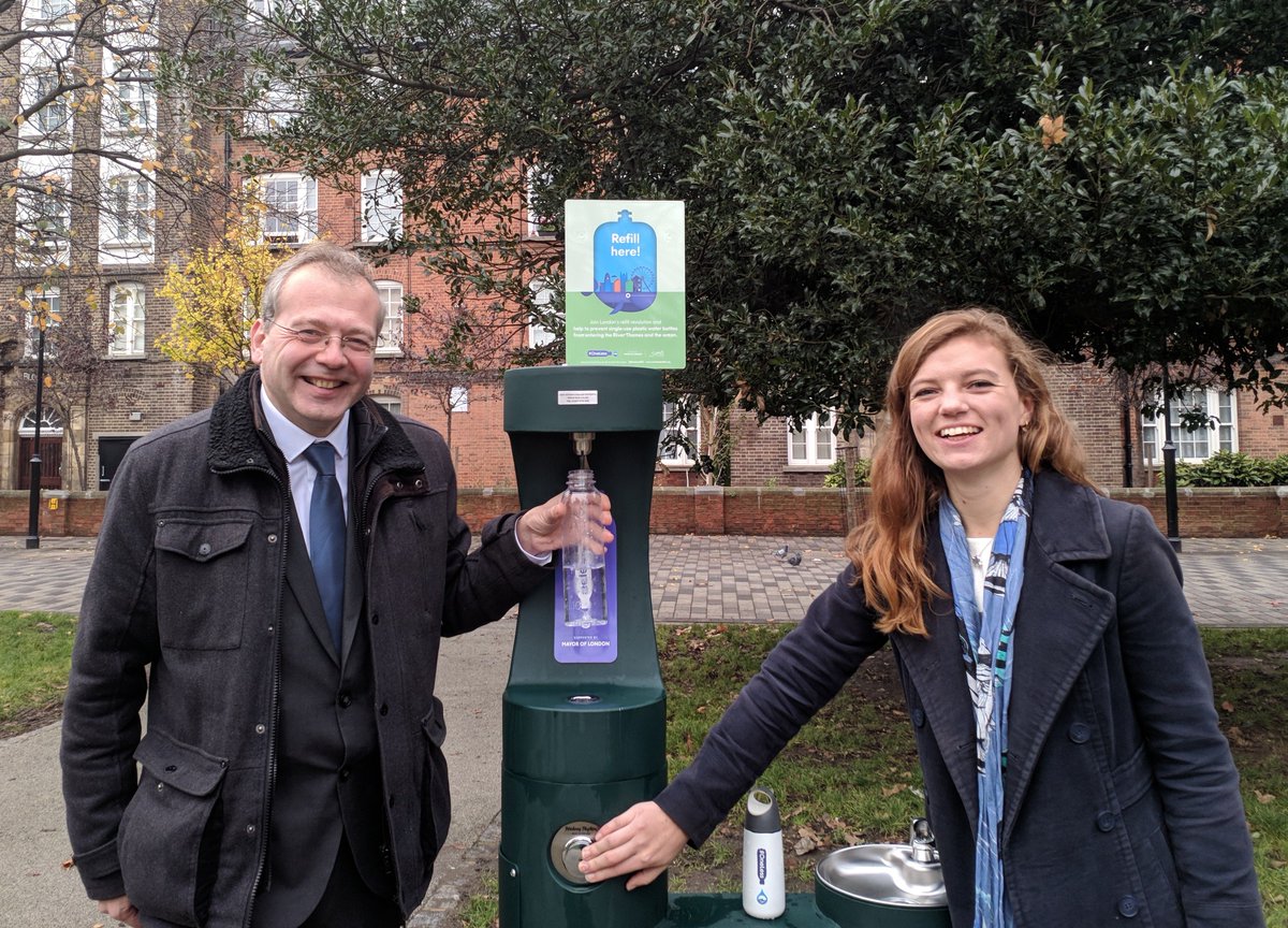 OneLessBTL's tweet photo. In 2019, the original #OneLess drinking fountains collectively dispensed 15,000 litres each month! ✨

We're already looking forward to seeing how much they will be used next year! 🐳 🐋 🐟 https://t.co/TVtr7lf4bA