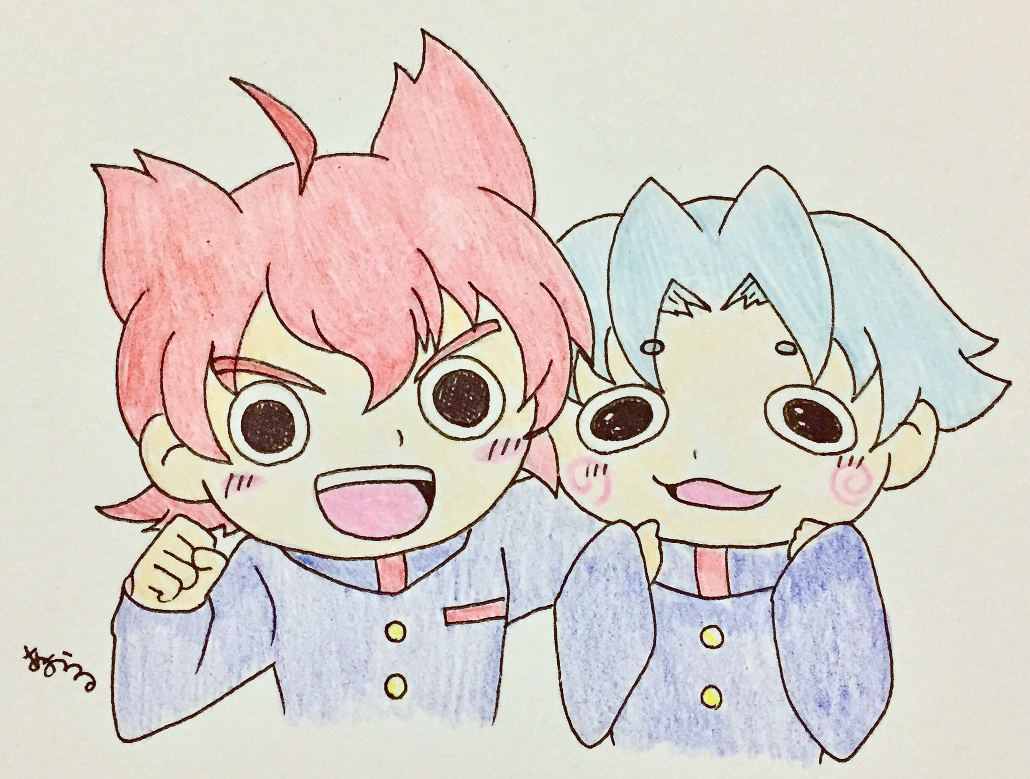 あおつる ジンペイくん 小間くん 妖怪学園y 妖怪ウォッチ イラスト T Co 5trdrifo5e Twitter