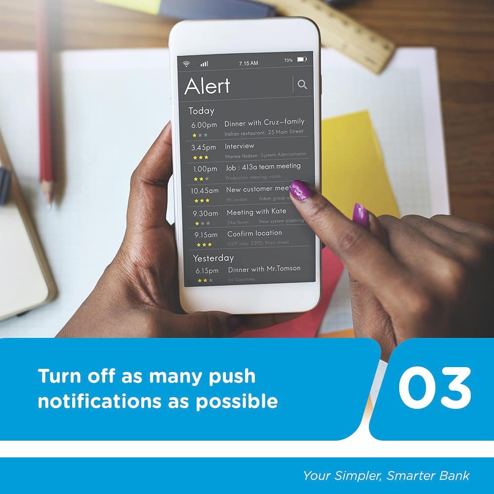 UNIONBANK_NG's tweet photo. Research states that you're most likely to be unhappy and envious when you spend so much time on social media during holiday season.
See how you can control your use of social media. 👉
#UnionTips #PersonalDevelopment #Discipline #Holiday #UnionBank #YourSimplerSmarterBank https://t.co/H4iNQlqcGJ