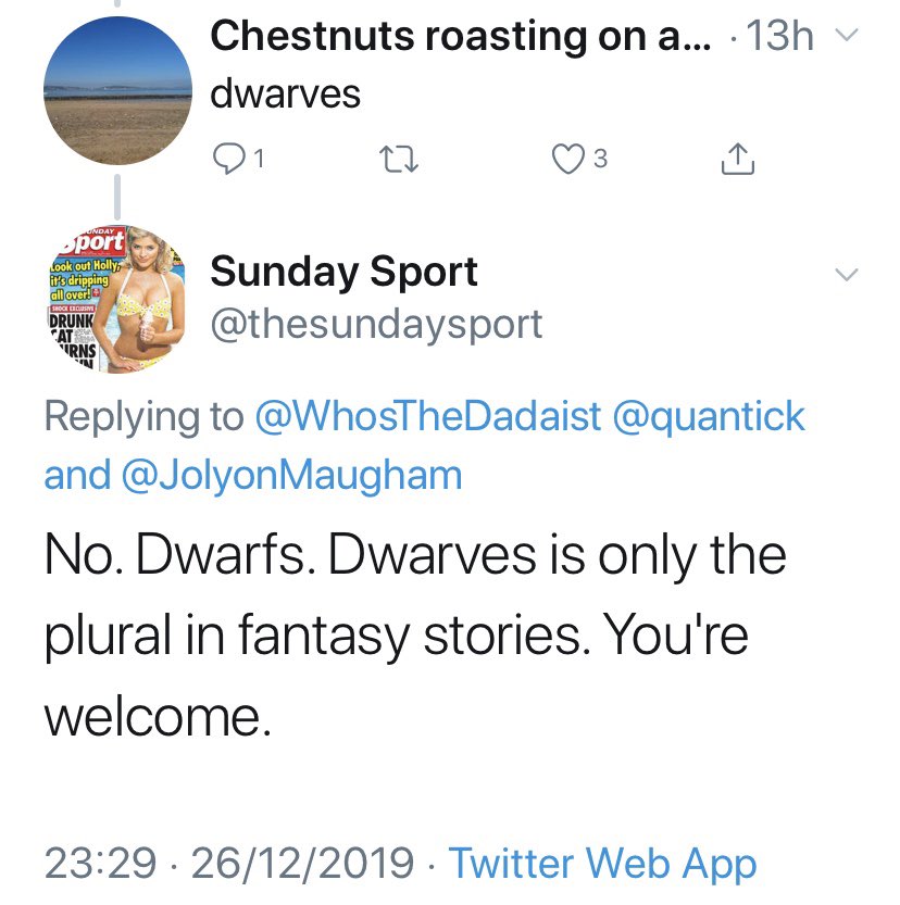 HillyFoz's tweet photo. In the ‘Newspaper you consider most likely to challenge the actions of a member of the elite and uphold the standards of good grammar’ poll, who would’ve even dreamed of ticking the @thesundaysport before yesterday? https://t.co/4fWPWJUndO