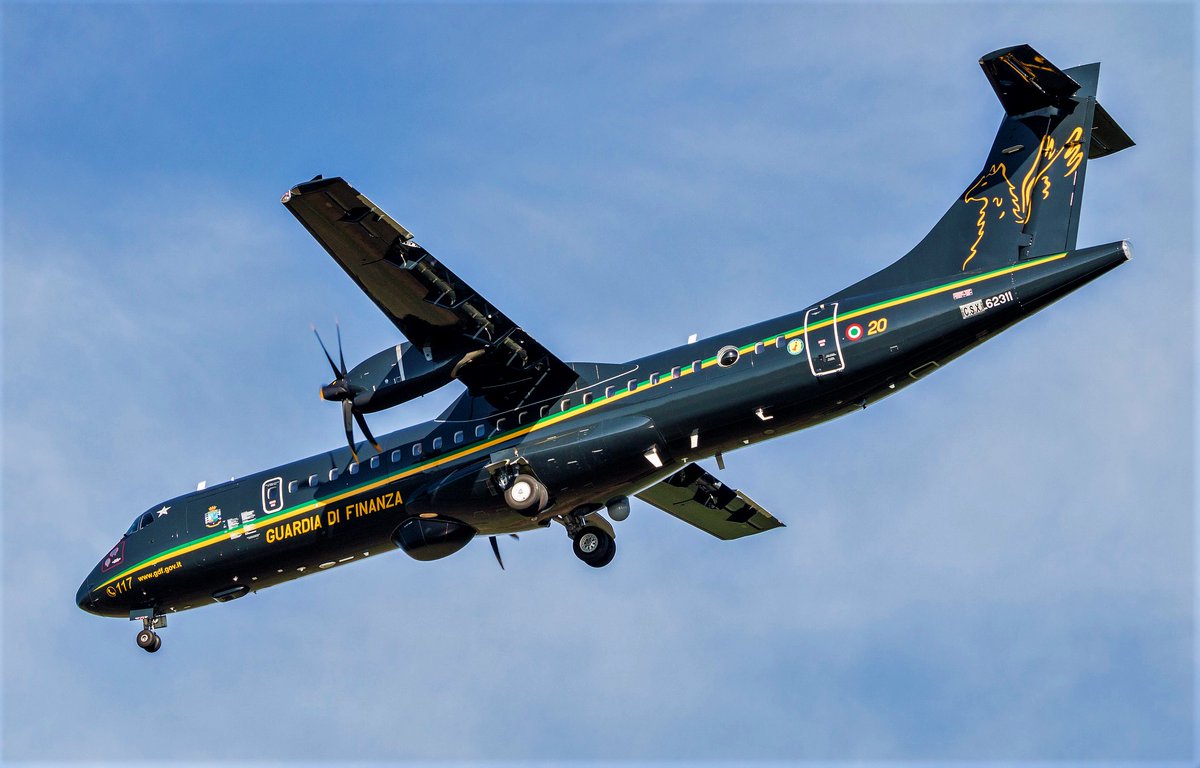 scandura's tweet photo. @RadioRadicale 2⃣
2019-12-27
1318z ⏱️ 14:18 CET
🛩️ Italian custom police 🇮🇹 ATR 72-600MP #MM62311 (#CSX62311): testing day over Sicilian Channel for this brand-new GDF aircraft, departed from Pratica Di Mare AB w/callsign #PROVA10.
History via ItaMilRadar (Nov 15)🔍 https://t.co/9QFobe6ctw https://t.co/5qa3ACHUgz