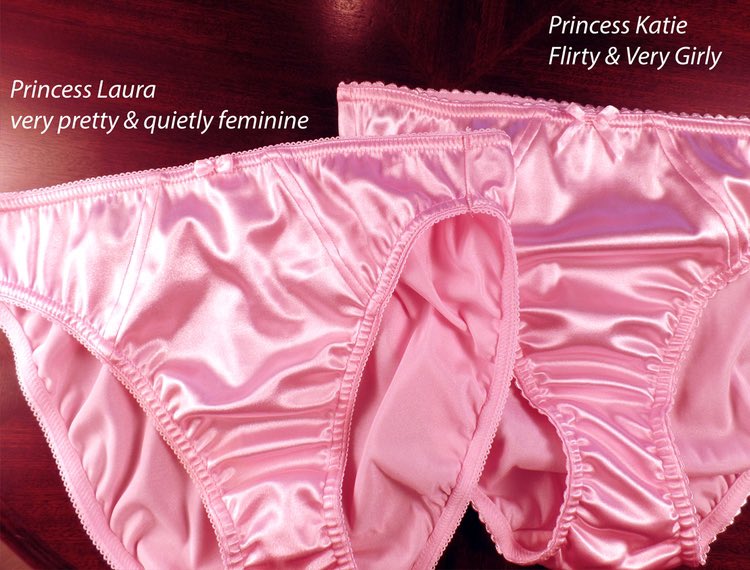 Soft Pink Fancy Satin Princess Panties. 