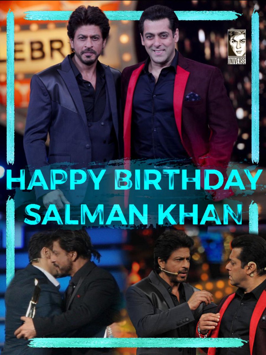 SRKUniverse's tweet photo. Here's wishing @beingsalmankhan a very happy birthday on behalf of all SRKians. Thank you for being there for @iamsrk ❤️ 
@salmanuniv 

#HappyBirthdaySalmanKhan #HappyBirthdaySalman #SalmanKhanBirthday #HBDSalmanKhan #BhaiKaBirthday https://t.co/BqNnoh2kkq