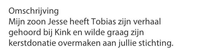 reitse_sybesma's tweet photo. Jesse luisterde ‘s ochtends naar #kinkstart van @michielveenstra. En doneerde. Ik heb dus half niet door wat er allemaal speelt en wie er mee doet. Allemaal verrassingen. #flessenactie #held #tobias https://t.co/OVLh7p3l8u