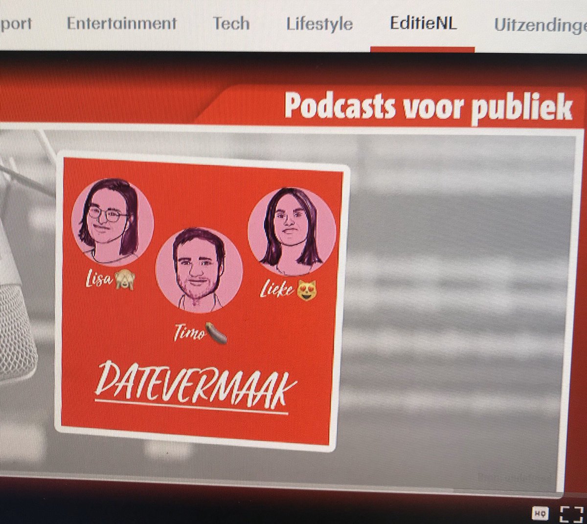 We waren op TV!! Voor 2 seconden op <a href="/EditieNL/">editienl</a> over onze liveshow tijdens Podcast &amp; Chill in <a href="/VondelCS/">VondelCS</a>. Volgend jaar misschien maar weer een live opname? ☺️