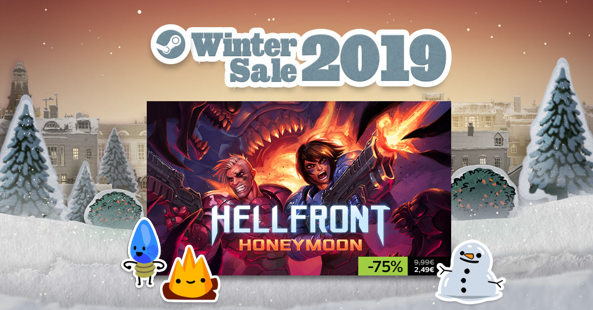 Thunderfulgames's tweet photo. Here's a golden opportunity to try the very first Thunderful published game! 🌟
Excellent couch co-op shooter #HELLFRONT: HONEYMOON by talented @Skygoblingames is on sale! It's 75% off! 💣
https://t.co/Piqpsx5yjg https://t.co/6B5yshZSaR