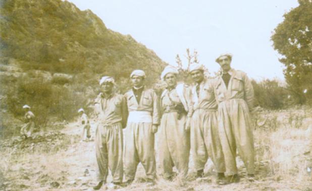 Nazmi Balkas, Dr.Sivan, Ise Siwar, Reso Zilan and Ceko as PDK Peshmergas in southern Kurdistan