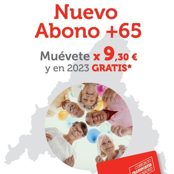 metro_madrid's tweet image. 👏 Llega el nuevo Abono +65. A partir del 1 de enero, muévete por todas las zonas por 9,30 € 
#MadridenMetro