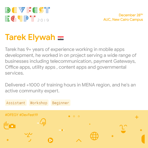 DevFestEgypt's tweet photo. Have you been wanting to start building apps for #Google_Assistant? This workshop is the perfect place for that, get started with Dialogflow.
Learn more with @tarekelywah and his amazing facilitators.
#DFEGY
#DevFest19
#EgyptDevFest https://t.co/GJrGtHJUme