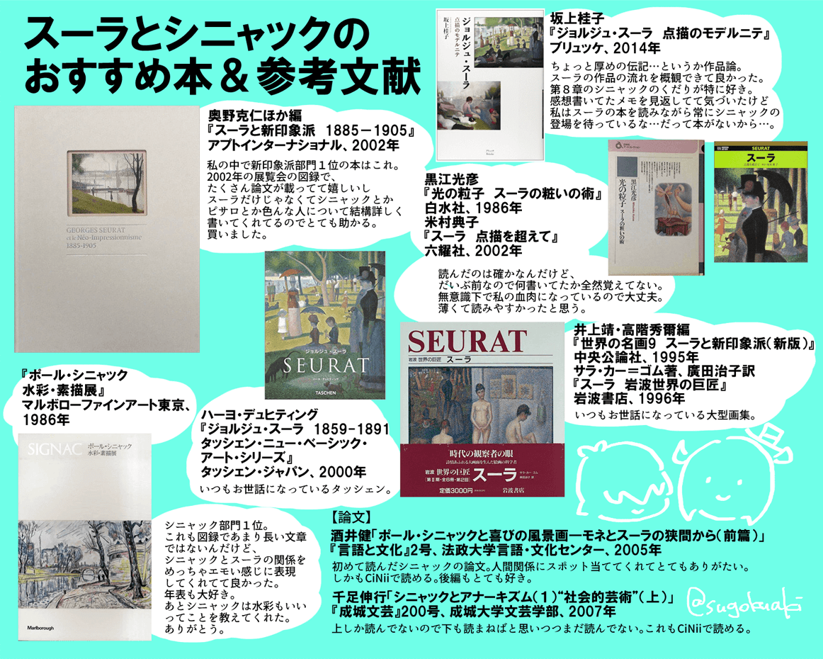 スーラ没後のシニャックのまんが② 