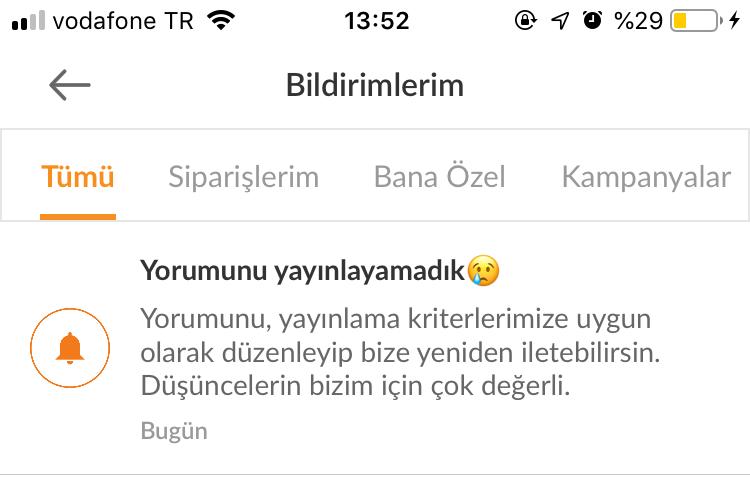 TrendyolY's tweet photo. Trendyol'da ürün değerlendirirken 1 puan veremediğinizi biliyor muydunuz? İsterseniz deneyin! İçinde hakaret olmayan, küfür olmayan değerlendirmelere attıkları cevap! https://t.co/RetXqwroEc